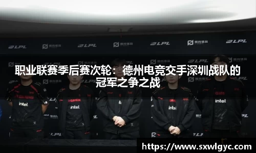职业联赛季后赛次轮：德州电竞交手深圳战队的冠军之争之战